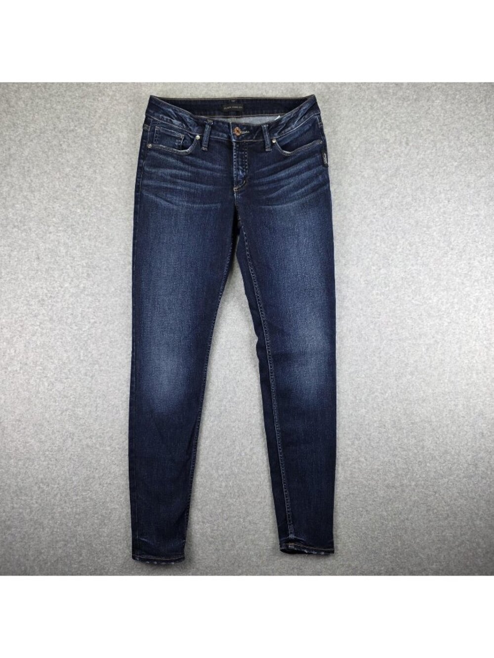 Silver Jeans Suki Skinny Jeans Womens 30x31 Dark Wash Blue Stretch Denim